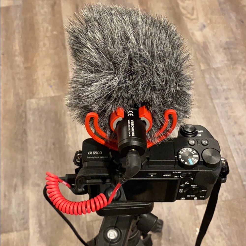 Sony a6500,  tripod, and a signa reflector screen